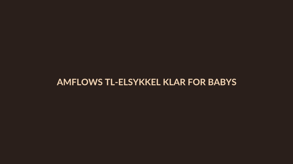 Person i en redaksjonell scene som passer temaet Amflows TL-elSykkel klar for babys første fjelleventyr