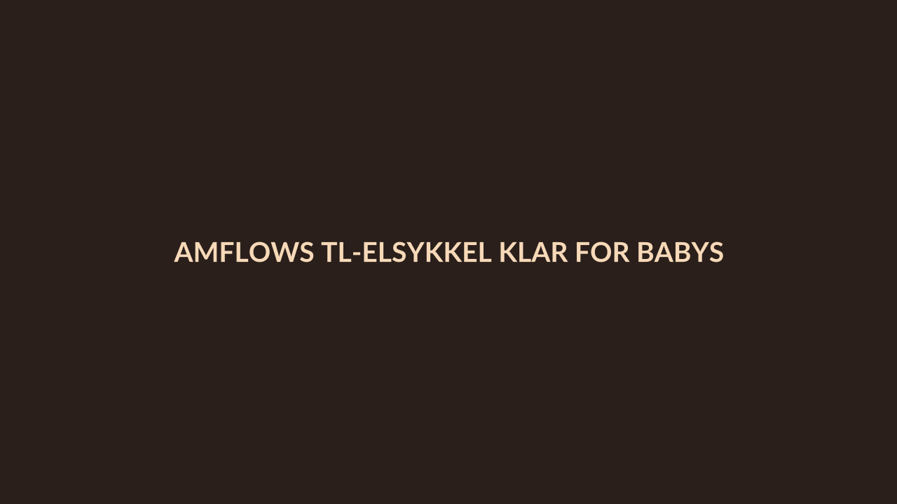 Person i en redaksjonell scene som passer temaet Amflows TL-elSykkel klar for babys første fjelleventyr