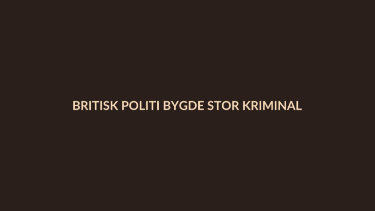 Person i en redaksjonell scene som passer temaet Britisk politi bygde stor kriminalitetsprediksjonsmaskin, men stoler