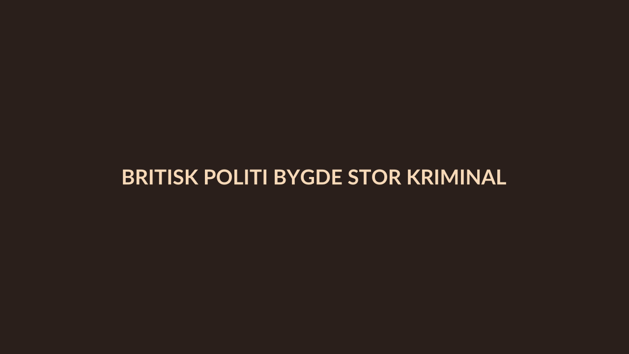 Person i en redaksjonell scene som passer temaet Britisk politi bygde stor kriminalitetsprediksjonsmaskin, men stoler