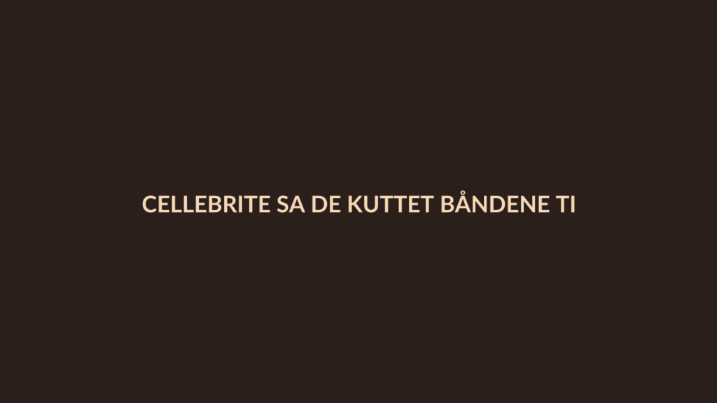 Person i en redaksjonell scene som passer temaet Cellebrite sa de kuttet båndene til Russland, men Russland brukte verktøyene deres uansett