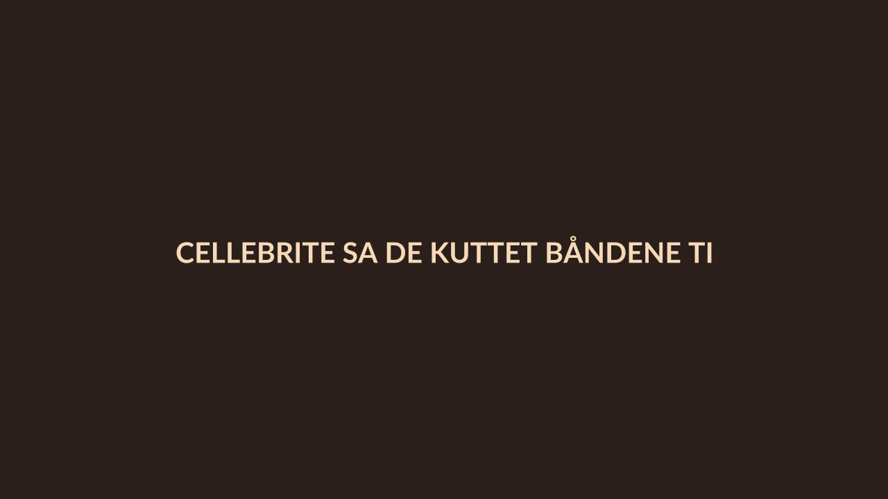 Person i en redaksjonell scene som passer temaet Cellebrite sa de kuttet båndene til Russland, men Russland brukte verktøyene deres uansett