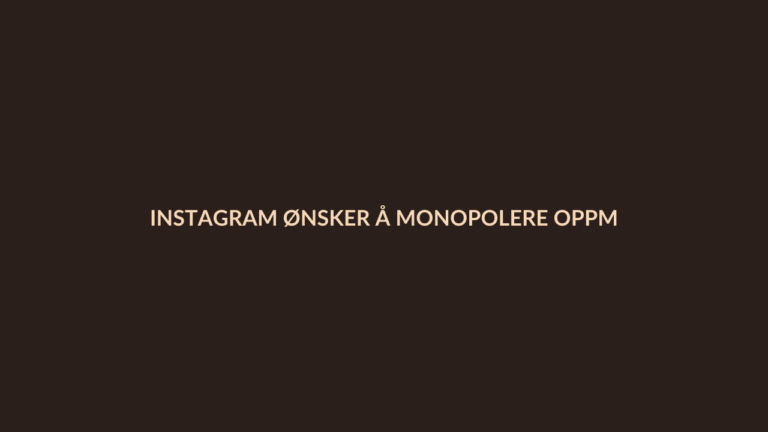 Person i en redaksjonell scene som passer temaet Instagram ønsker å monopolere oppmerksomheten din