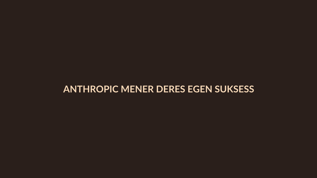 Person i en redaksjonell scene som passer temaet Anthropic mener deres egen suksess er nøkkelen til å gjøre KI trygg