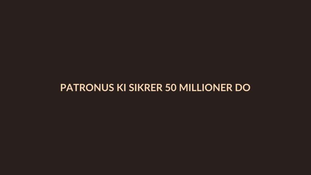 Person i en redaksjonell scene som passer temaet Patronus KI sikrer 50 millioner dollar for å utvikle digitale verdener