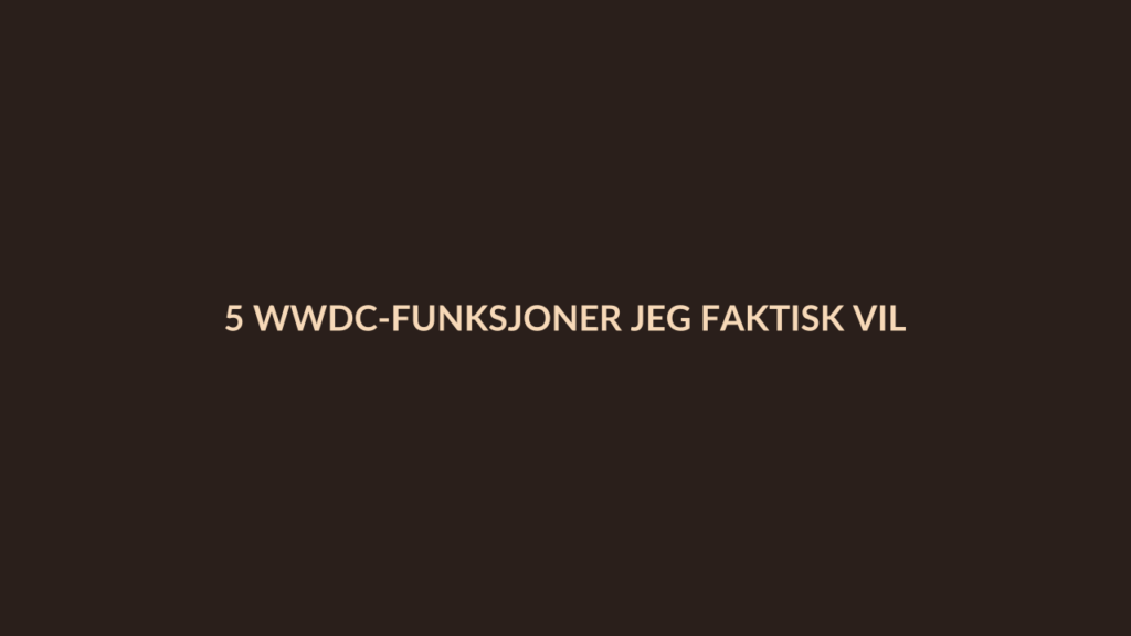 Person i en redaksjonell scene som passer temaet 5 WWDC-funksjoner jeg faktisk vil bruke mer enn Apples nye Siri KI