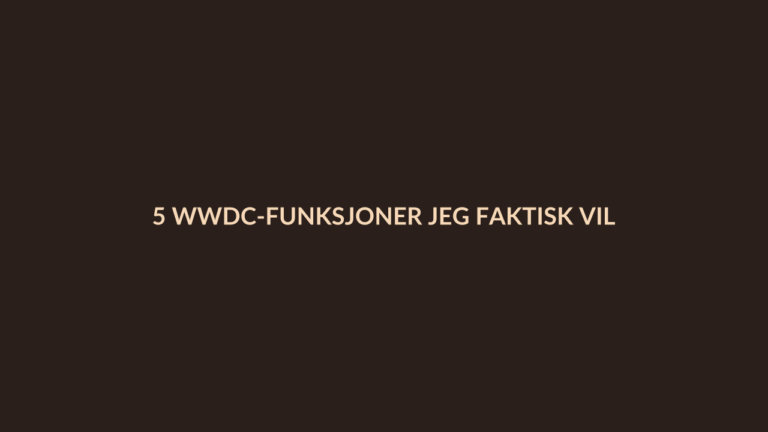 Person i en redaksjonell scene som passer temaet 5 WWDC-funksjoner jeg faktisk vil bruke mer enn Apples nye Siri KI