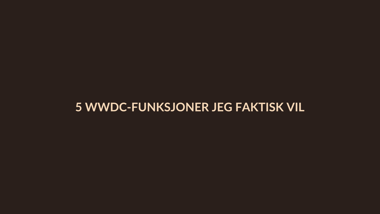 Person i en redaksjonell scene som passer temaet 5 WWDC-funksjoner jeg faktisk vil bruke mer enn Apples nye Siri KI
