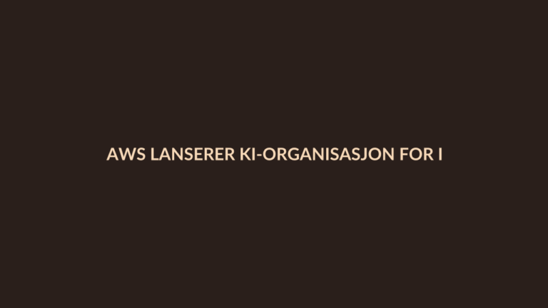 Person i en redaksjonell scene som passer temaet AWS lanserer KI-organisasjon for ingeniører med 1 milliard dollar