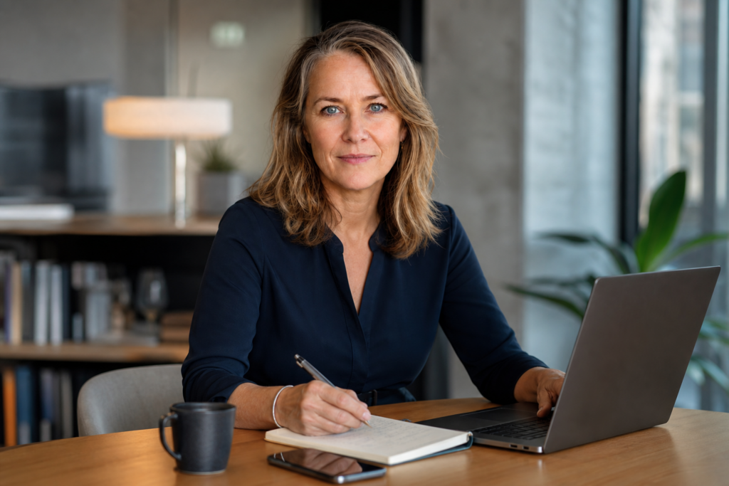 Person i en redaksjonell scene som passer temaet Hvordan agenter endrer arbeid