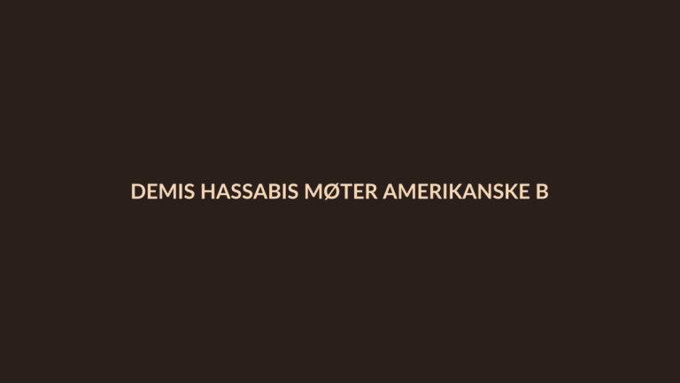 Person i en redaksjonell scene som passer temaet Demis Hassabis møter amerikanske beslutningstakere i Washington om