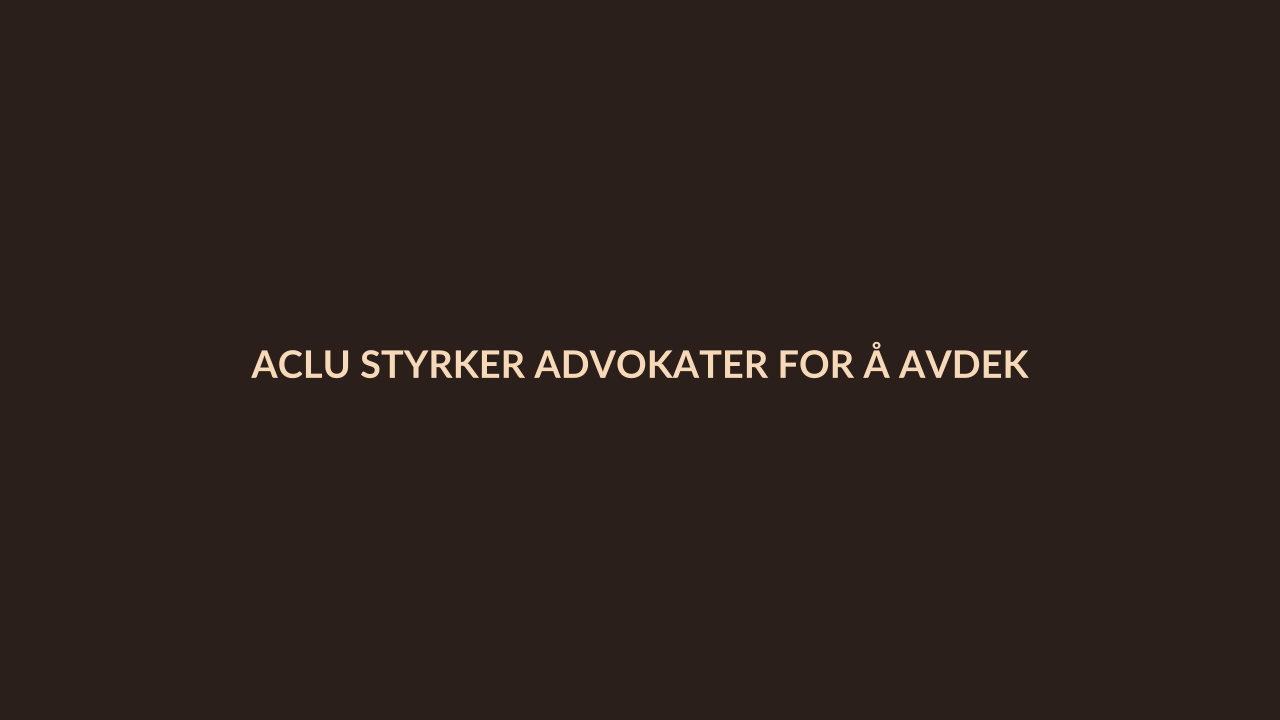 Person i en redaksjonell scene som passer temaet ACLU styrker advokater for å avdekke statlig overvåkning