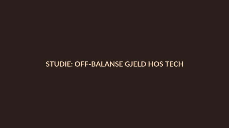 Person i en redaksjonell scene som passer temaet Studie: Off-balanse gjeld hos techs vokste 8x til ~$1,65T siden 2022