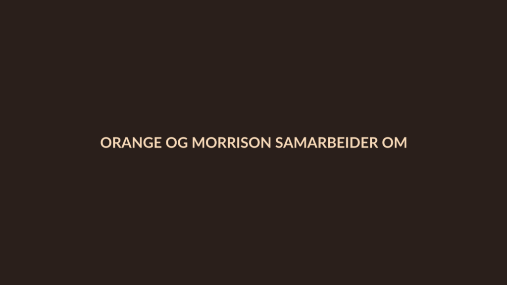 Person i en redaksjonell scene som passer temaet Orange og Morrison samarbeider om datacenter med 400 MW i Frankrike
