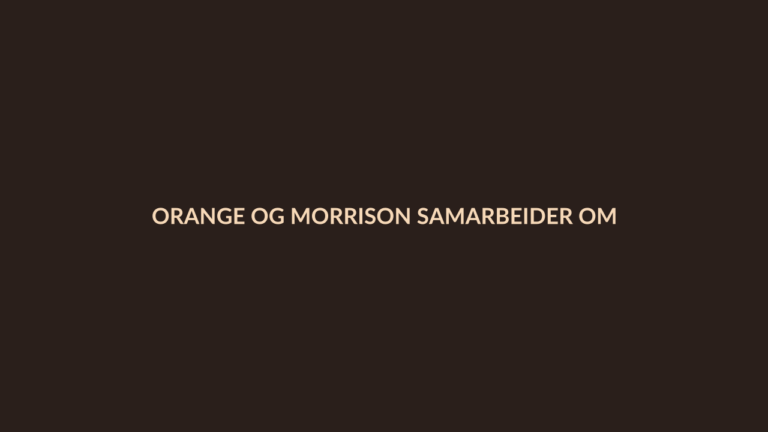 Person i en redaksjonell scene som passer temaet Orange og Morrison samarbeider om datacenter med 400 MW i Frankrike