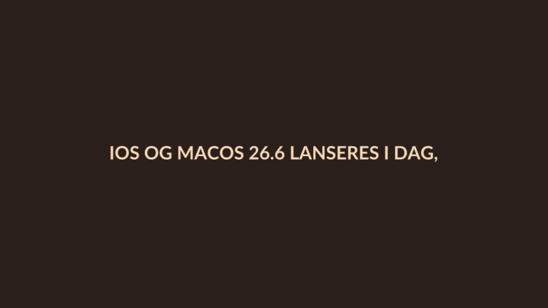 Person i en redaksjonell scene som passer temaet iOS og macOS 26.6 lanseres i dag, og baner vei for iOS og macOS 27