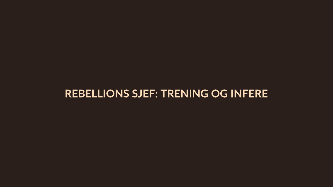 Person i en redaksjonell scene som passer temaet Rebellions sjef: Trening og inferens krever ulike brikker
