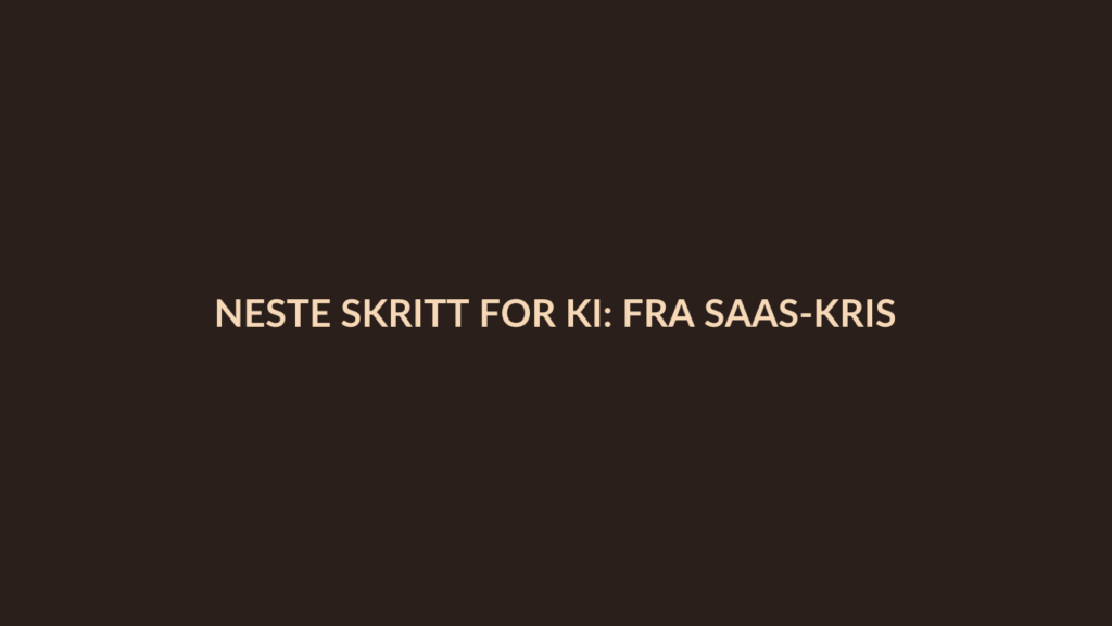 Person i en redaksjonell scene som passer temaet Neste skritt for KI: Fra SaaS-krise til agenters sikkerhet på