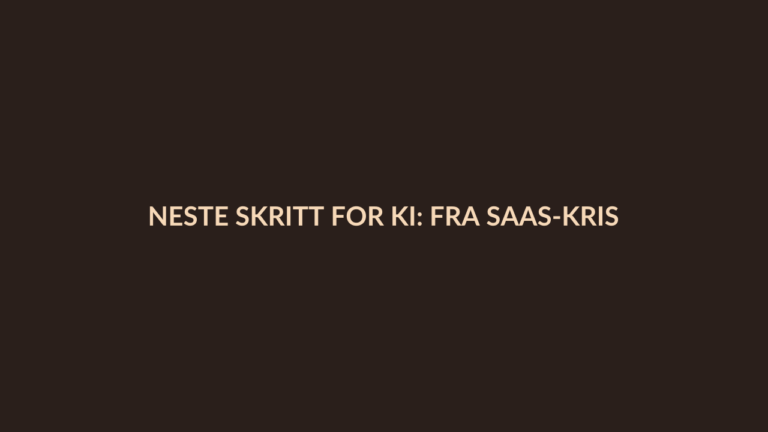 Person i en redaksjonell scene som passer temaet Neste skritt for KI: Fra SaaS-krise til agenters sikkerhet på