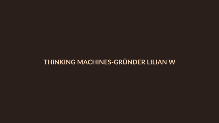 Person i en redaksjonell scene som passer temaet Thinking Machines-gründer Lilian Weng forlot selskapet og startet i
