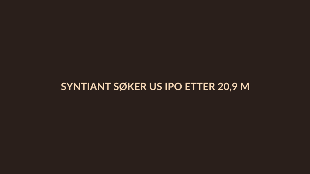 Person i en redaksjonell scene som passer temaet Syntiant søker US IPO etter 20,9 millioner USD i tap på 64,5