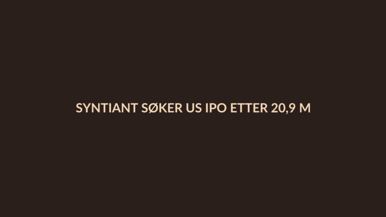 Person i en redaksjonell scene som passer temaet Syntiant søker US IPO etter 20,9 millioner USD i tap på 64,5