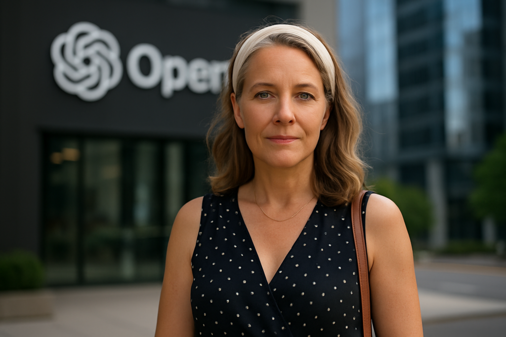 Person i en redaksjonell scene som passer temaet OpenAIs sjefsframtidsforsker forlater selskapet