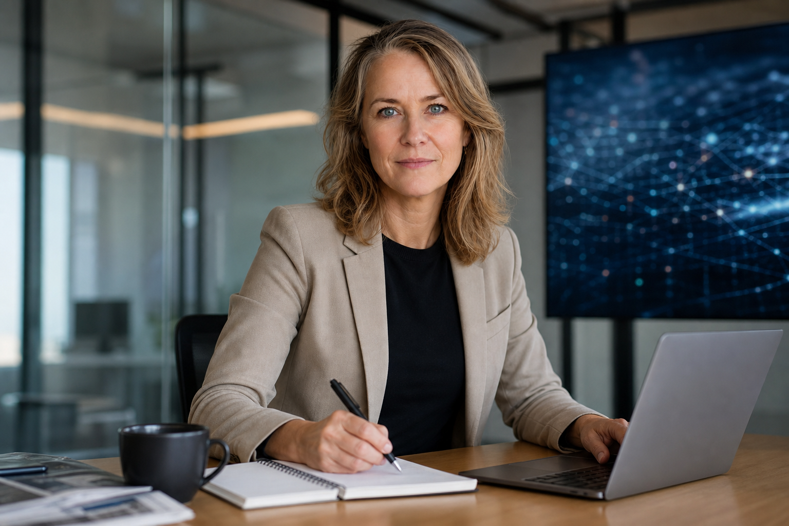 Person i en redaksjonell scene som passer temaet SambaNova henter 1 milliard dollar, verdt 11 milliarder etter ny runde
