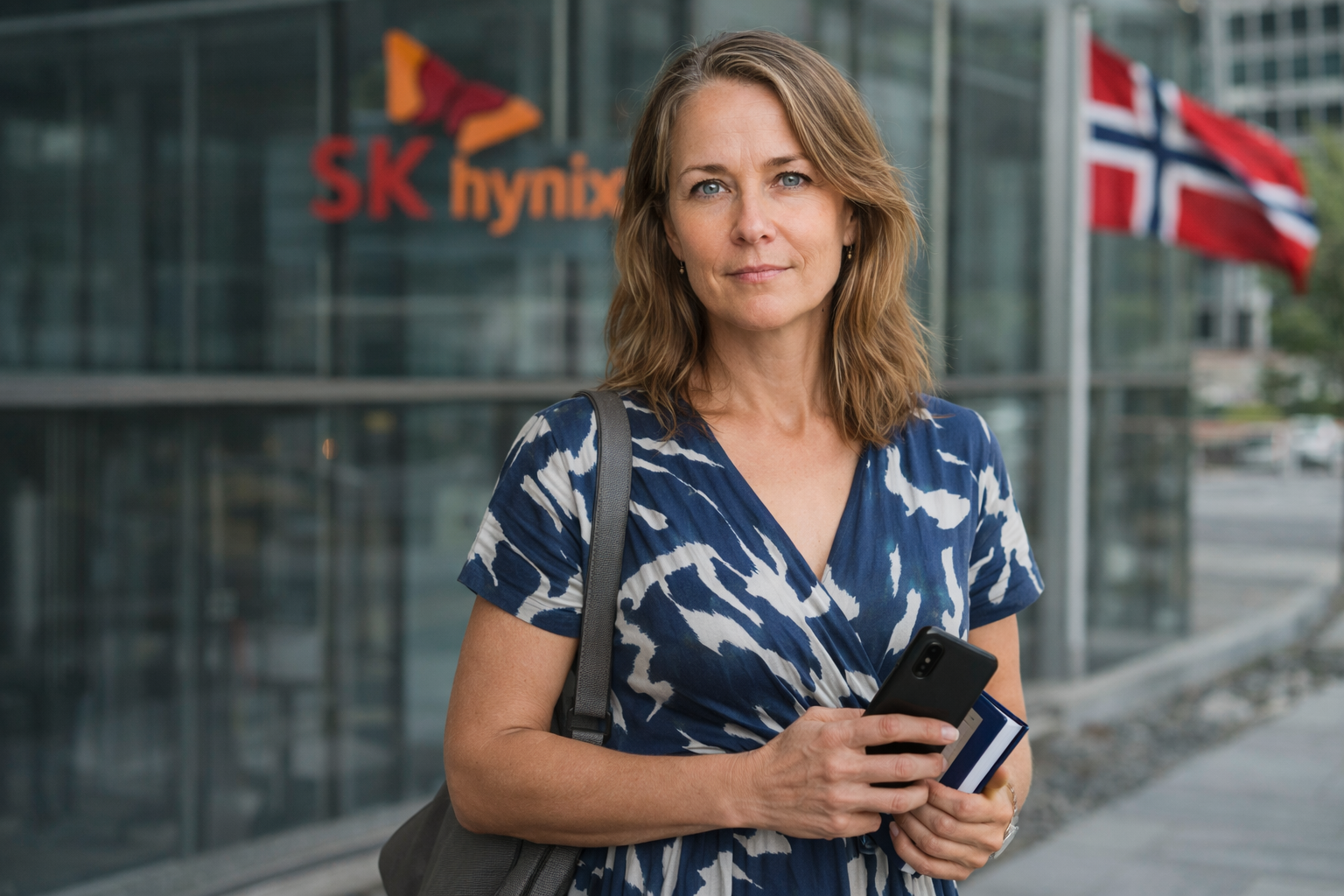 Person i en redaksjonell scene som passer temaet SK Hynix får 26,5 milliarder dollar i USAs største utenlandske IPO