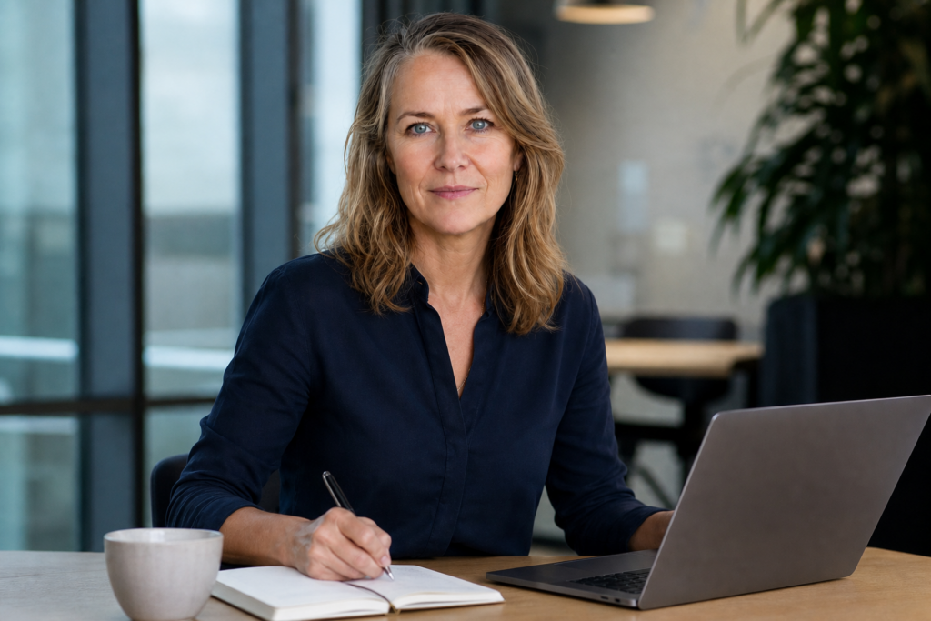 Person i en redaksjonell scene som passer temaet GPT-5.6 er nå den foretrukne modellen i Microsoft 365 Copilot