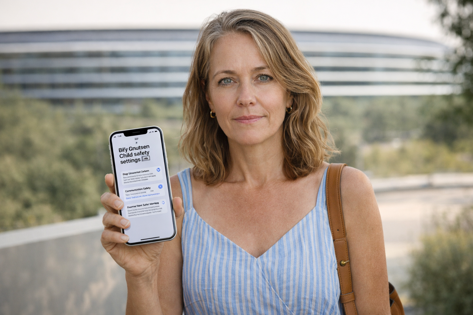 Person i en redaksjonell scene som passer temaet Slik oppdaterer Apple sine barnesikkerhetsfunksjoner i iOS 27
