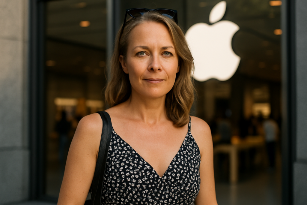 Person i en redaksjonell scene som passer temaet Apple slår opp portene for offentlige betaer av iOS 27 og mer