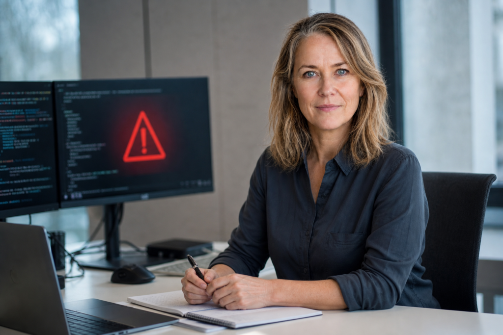 Person i en redaksjonell scene som passer temaet Alvorlig ServiceNow KI-sårbarhet utnyttet for uautorisert kodekjøring