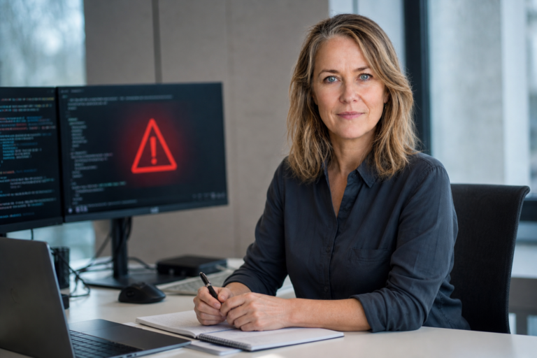 Person i en redaksjonell scene som passer temaet Alvorlig ServiceNow KI-sårbarhet utnyttet for uautorisert kodekjøring