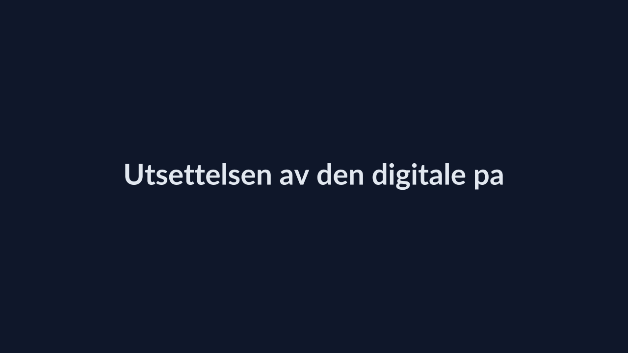 Person i en redaksjonell scene som passer temaet Utsettelsen av den digitale pasientportalen påvirker behandlingen