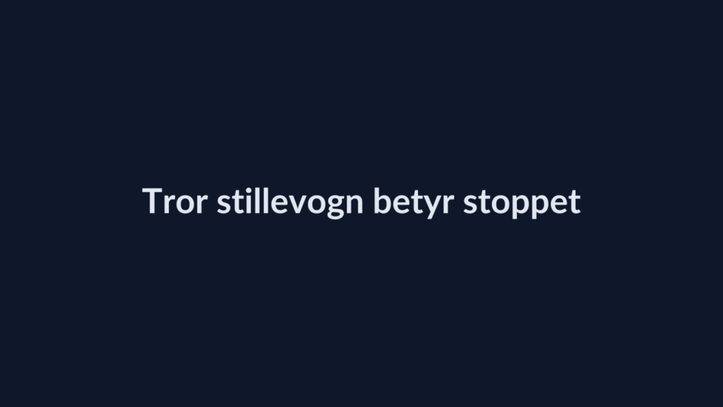 Person i en redaksjonell scene som passer temaet Tror stillevogn betyr stoppet tog – ber alle gå av når det kjører