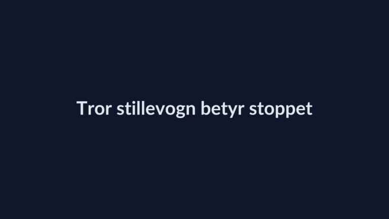 Person i en redaksjonell scene som passer temaet Tror stillevogn betyr stoppet tog – ber alle gå av når det kjører