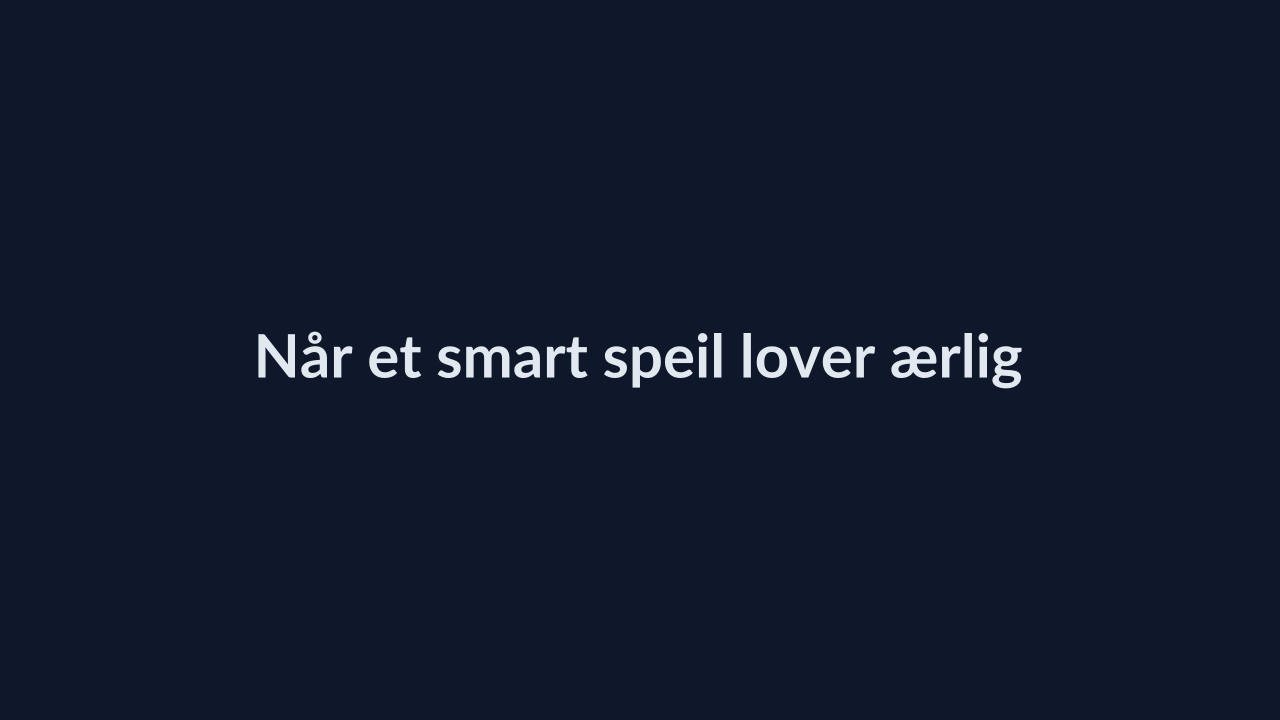 Person i en redaksjonell scene som passer temaet Når et smart speil lover ærlige komplimenter før frokost