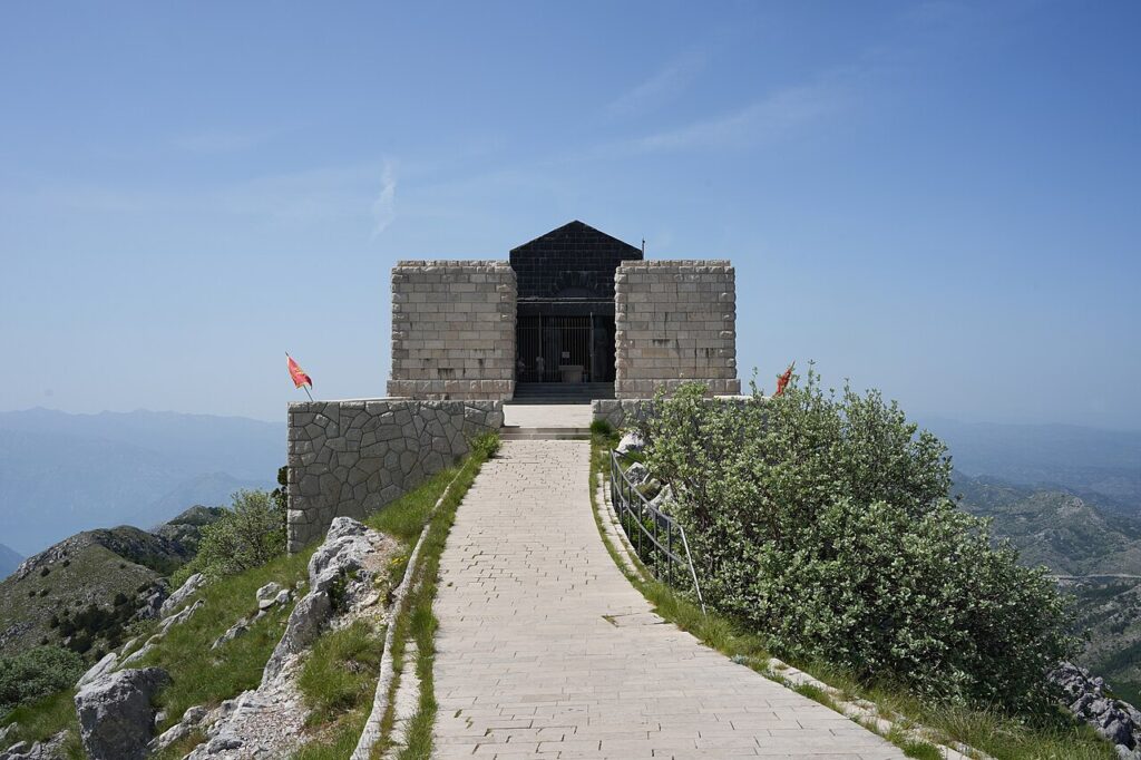 Front side of Njegoš mausoleum
