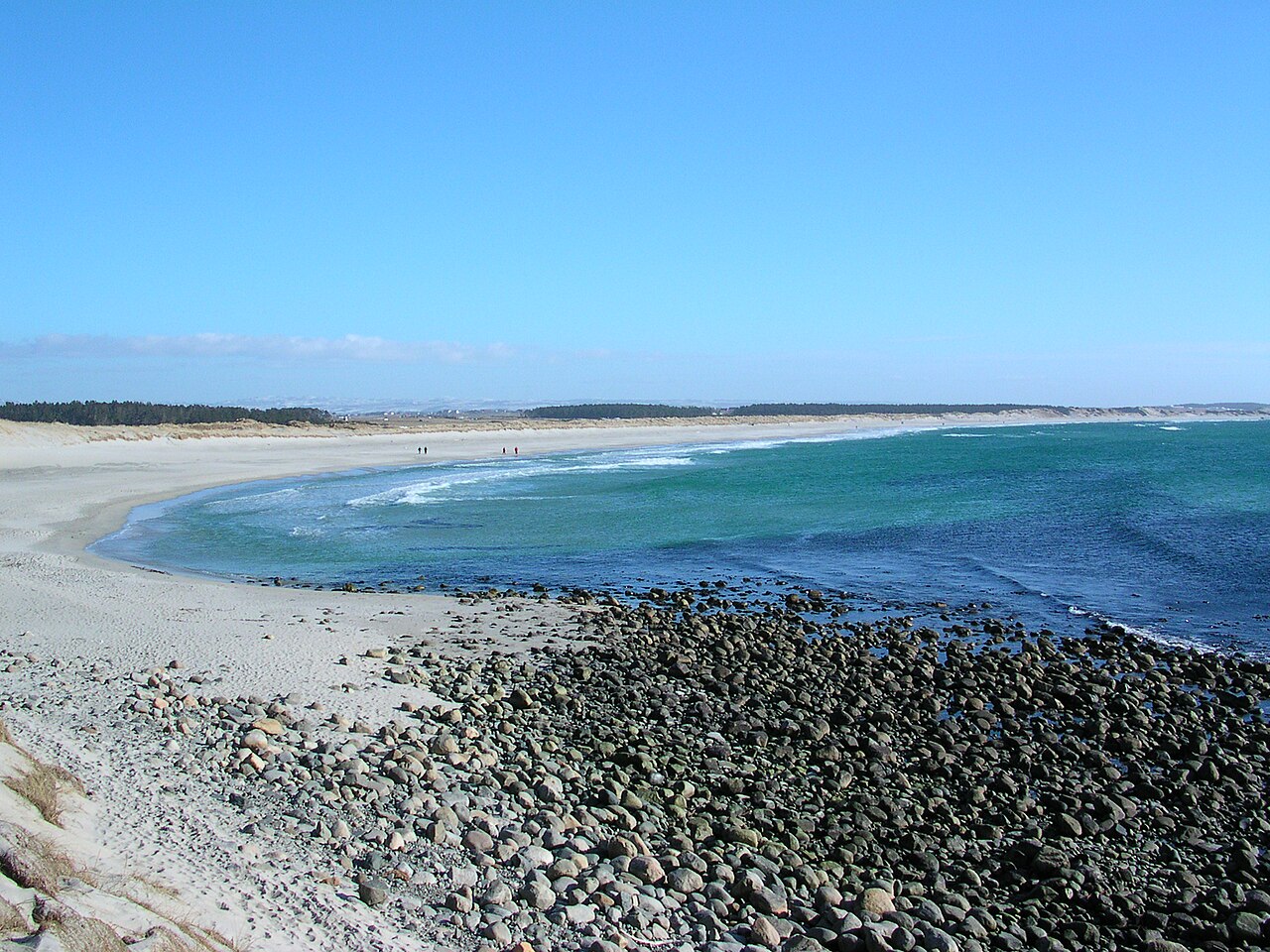 Sandy beach at Orre in Klepp municipality in Norway. Picture taken by Gunleiv Hadland User:Gunnernett